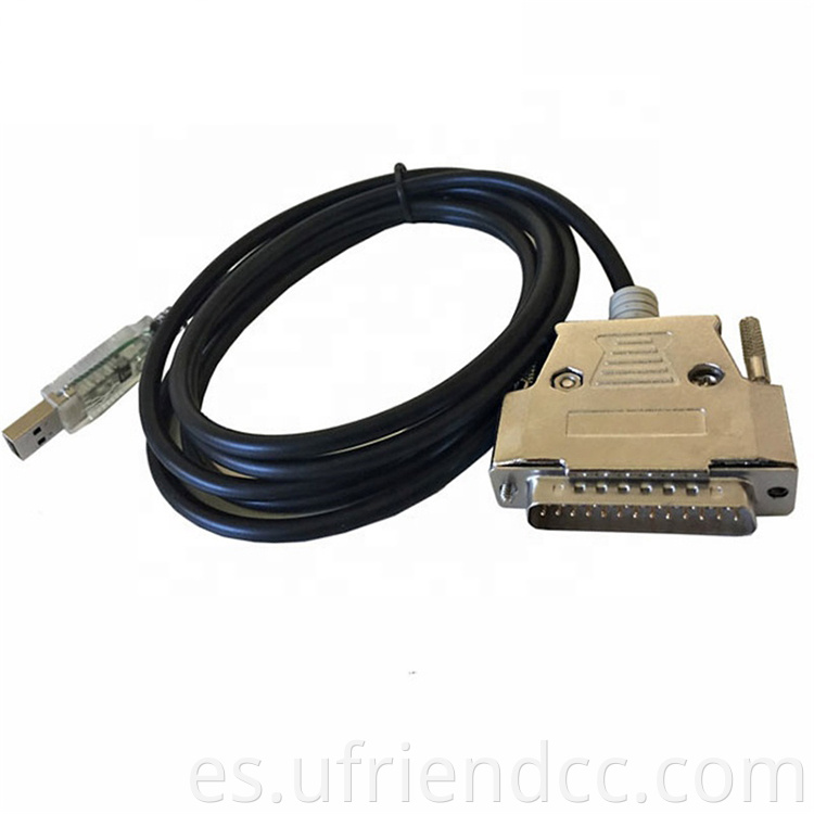 Alta satisfacción FTDI FT232RL USB a DB25 Pin RS232 para cable de programación